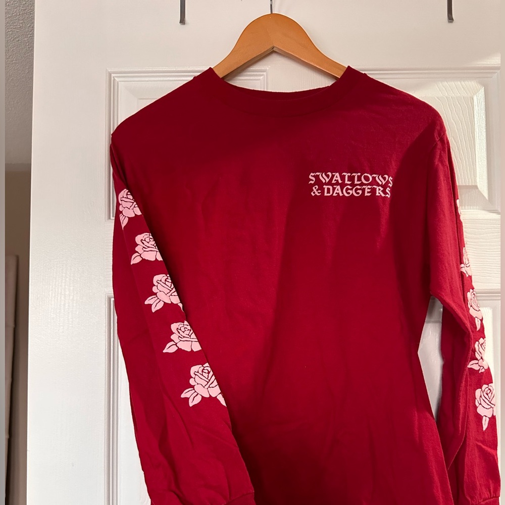Red long sleeve shirt